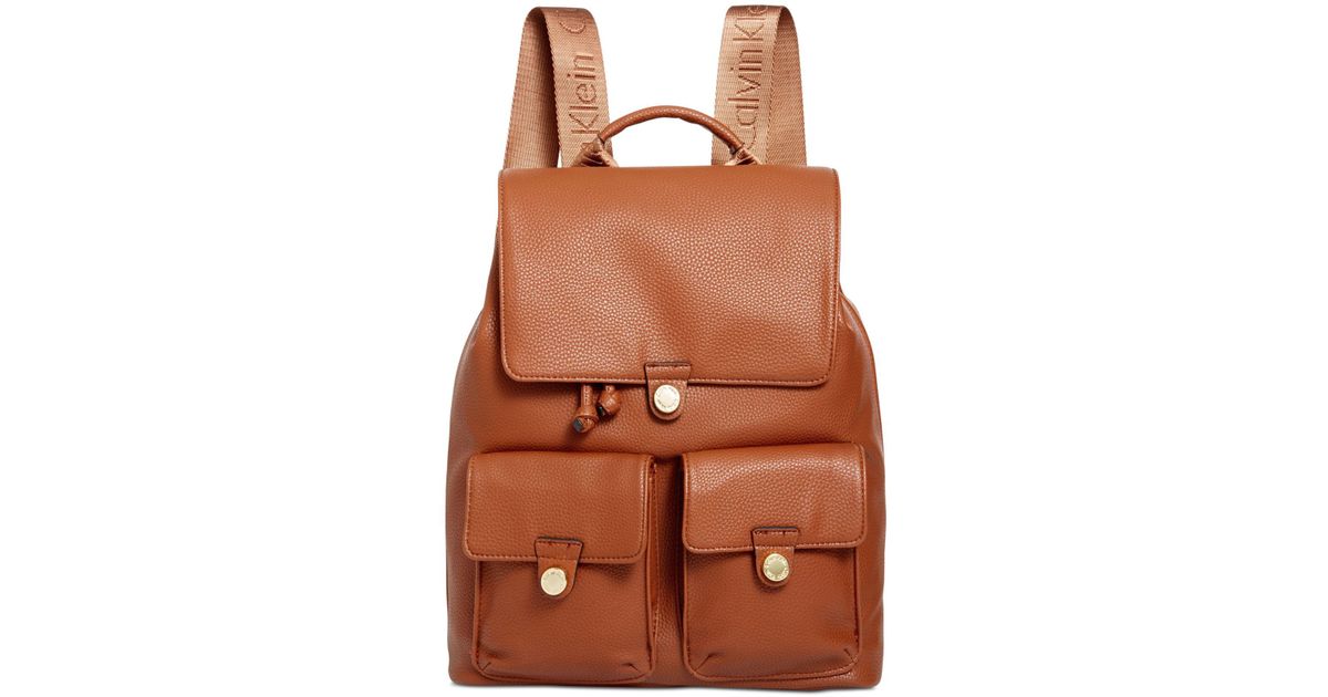 calvin klein snap backpack