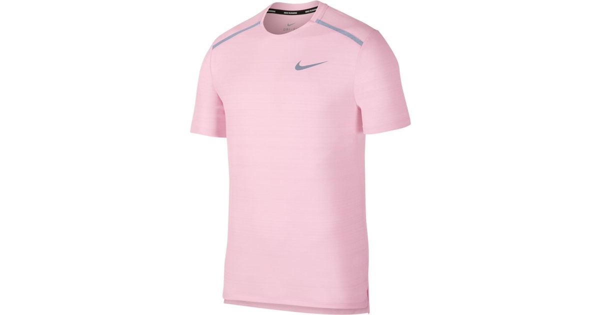 nike miler pink top