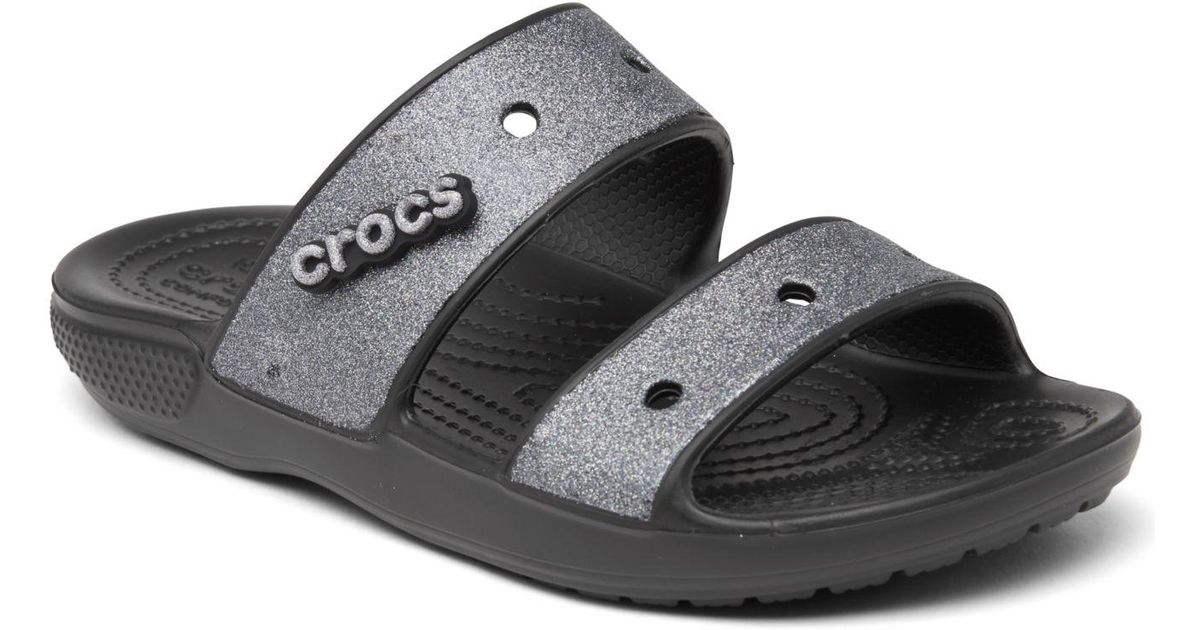 Crocs™ Synthetic Classic Glitter Slide Sandals From Finish Line in
