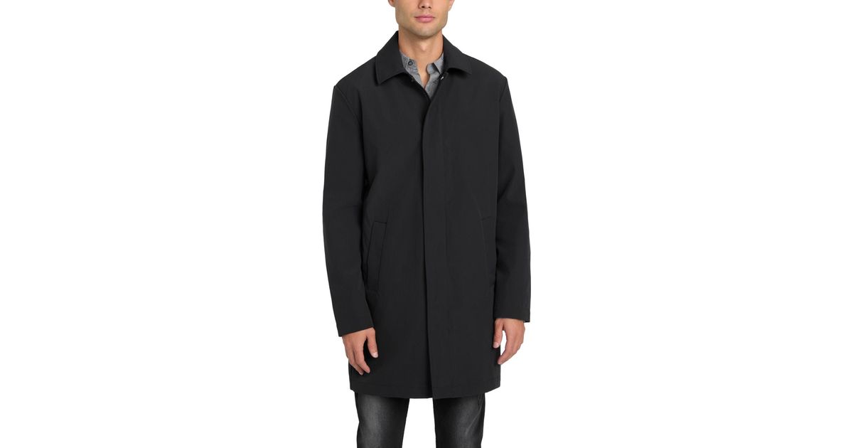 GUESS Colin City Trench Impermeabile Uomo - Chiusura Zip E Bottone, Cappuccio Rimovibile