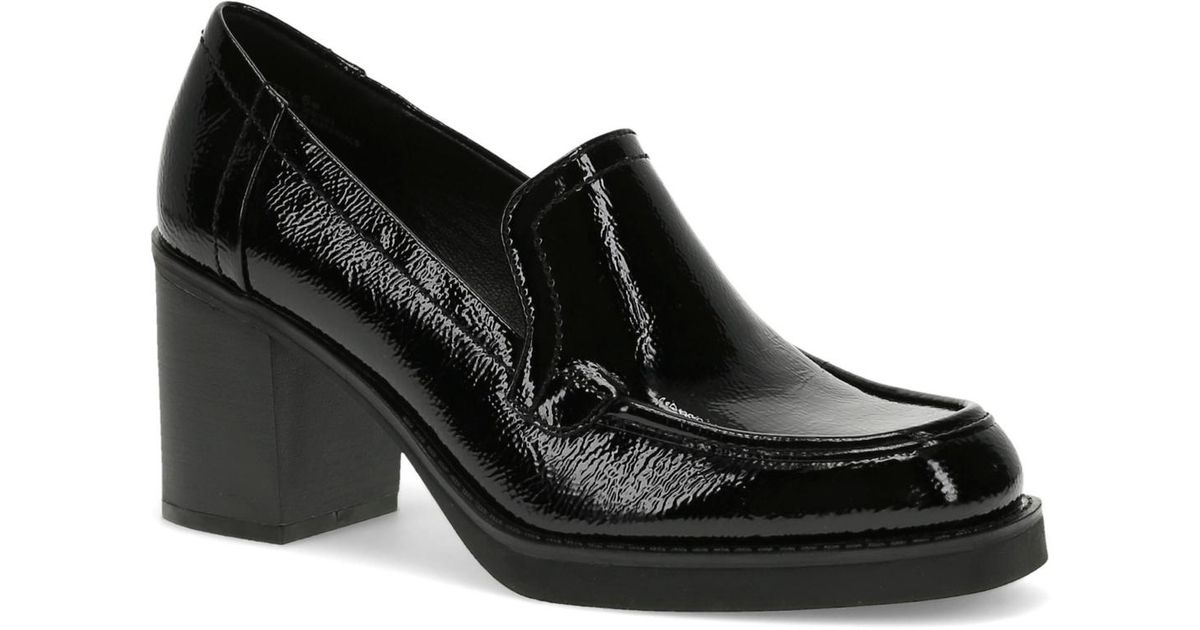 BARETRAPS POSTURE Womens Black Mixed Media Heel Cup Support Flexible Sole Arch Support Dasha Almond Toe Stacked Heel Booties M