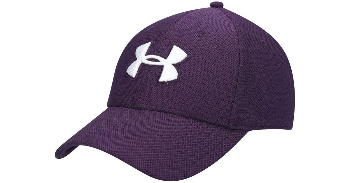 Under Armour Synthetic Purple Blitzing 3.0 Logo Flex Hat for Men Lyst