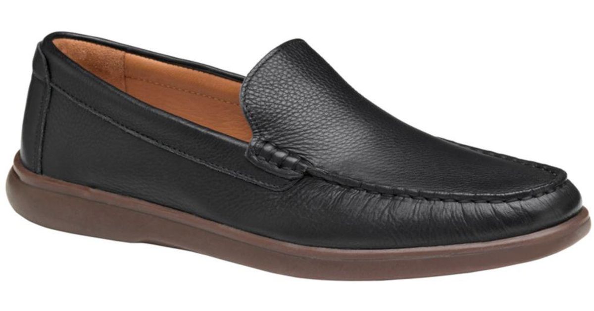 Johnston & Murphy Brannon Slipon Loafers in Black for Men Lyst
