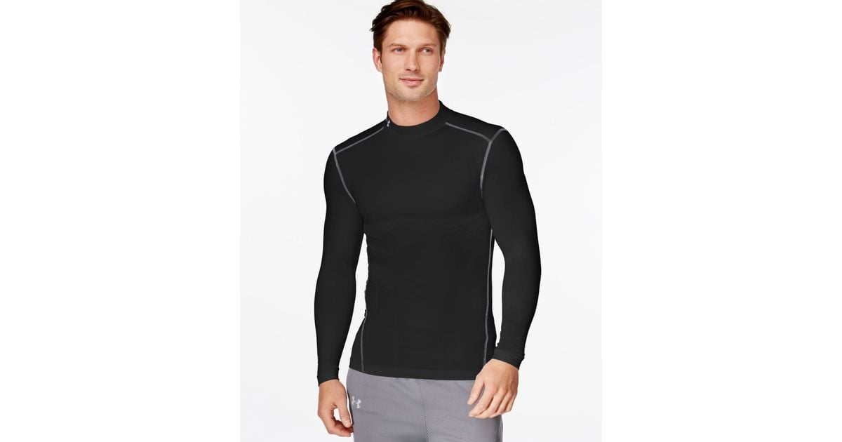 Download Under armour Men's Coldgear Mock Neck Long-sleeve T-shirt ...