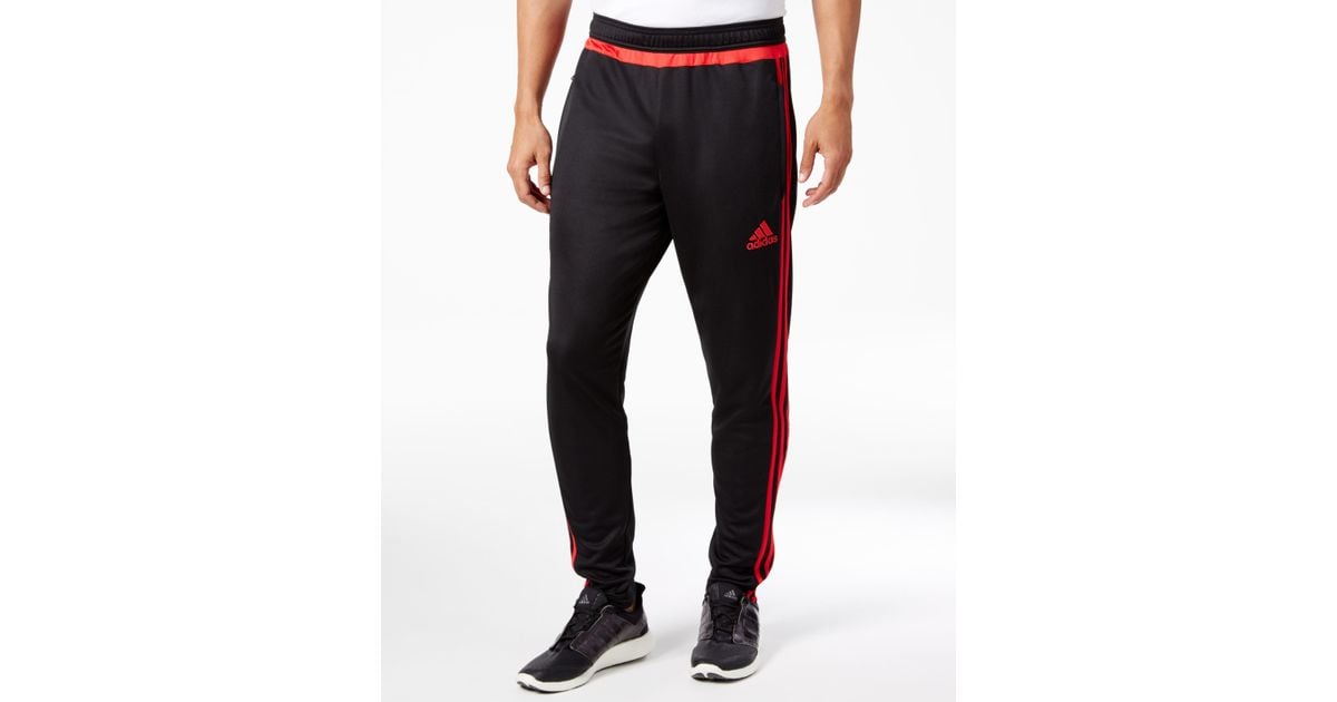 adidas Originals Synthetic Men's Tiro 15 Training Pants in Black/Red (Black)  for Men | Lyst