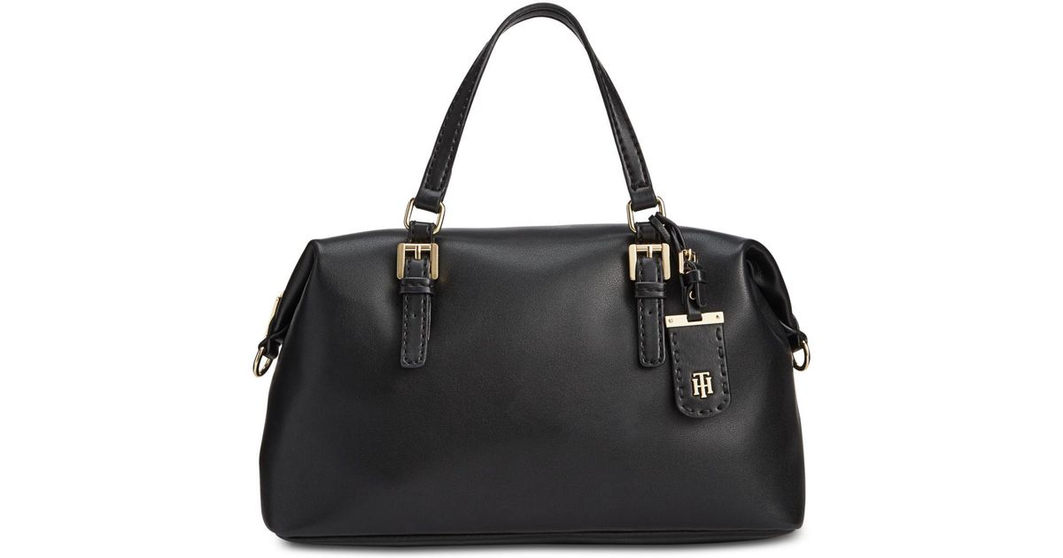 Tommy Hilfiger Julia Satchel in Black 