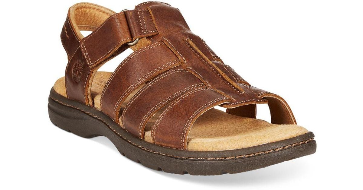leather sandals timberland