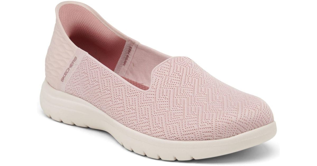Skechers Slip-ins- On-the-go Flex - Astonish Slip-on Walking Sneakers From  Finish Line in Pink | Lyst