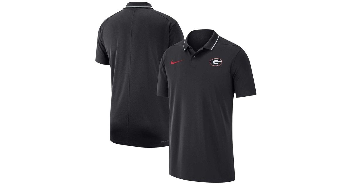 Nike Black Bulldogs 2023 Coaches Performance Polo Shirt for Men