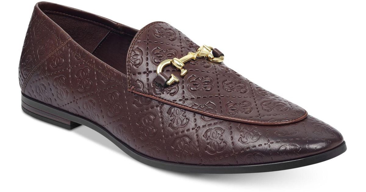 Guess Edwin Patterned Loafers for Men 