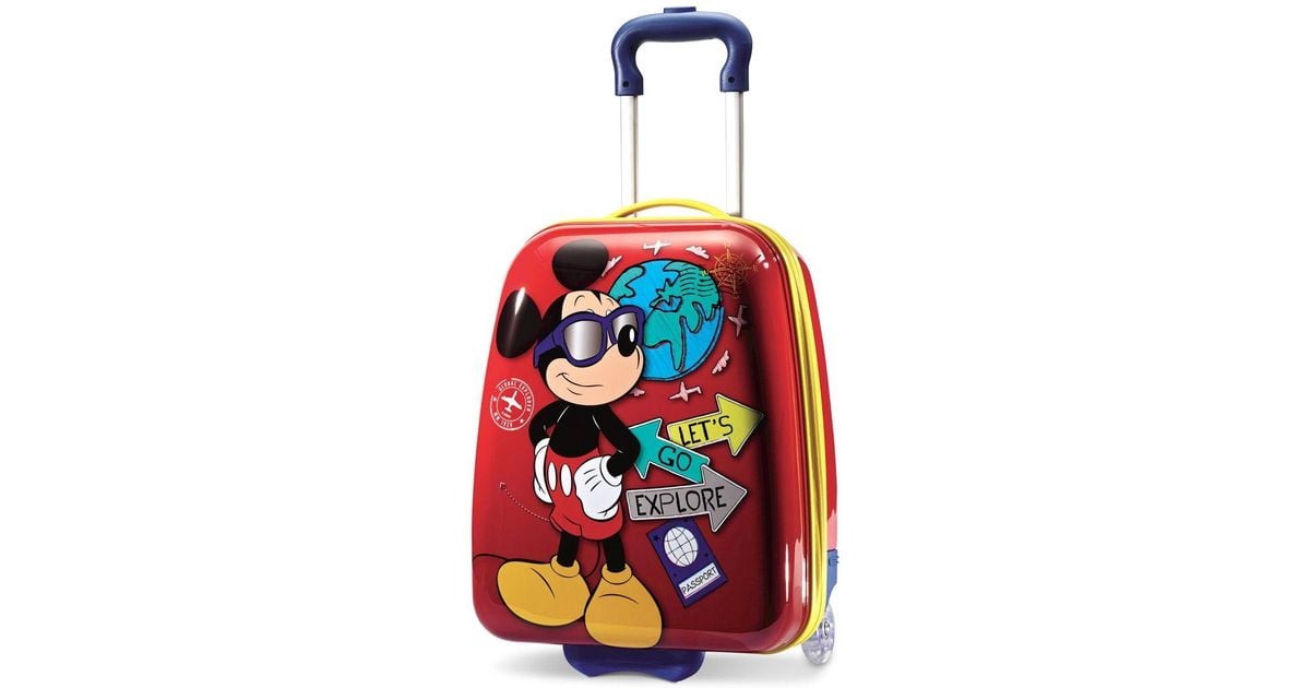 Disney Mickey Mouse 18" Hardside Rolling Suitcase By American Tourister in  Red | Lyst