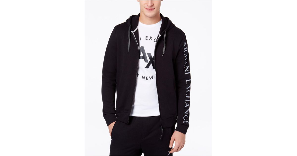 armani zip up sweater