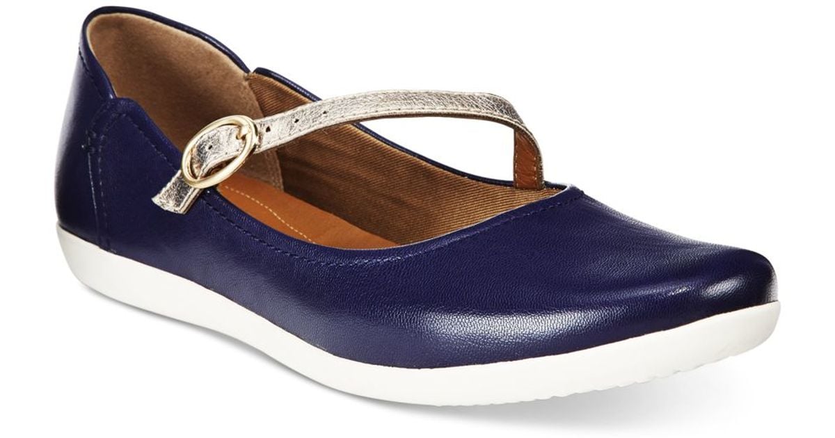 63 Casual Clarks navy flat shoes for Mens