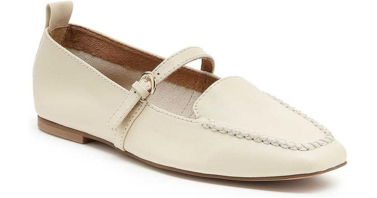 Square Dagger Kelsi Dagger Brooklyn Ferry Square-toe Leather Mary Jane Flats in White ...