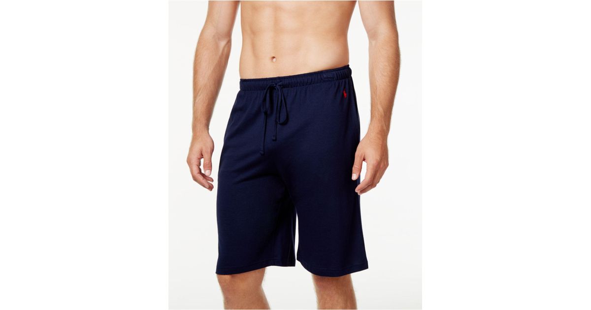 polo ralph lauren men's supreme comfort knit pajama shorts