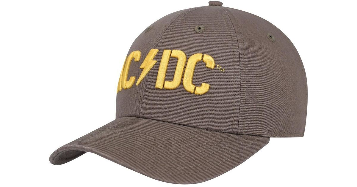 American Needle Ac/dc Ballpark Adjustable Hat in Gray for Men | Lyst
