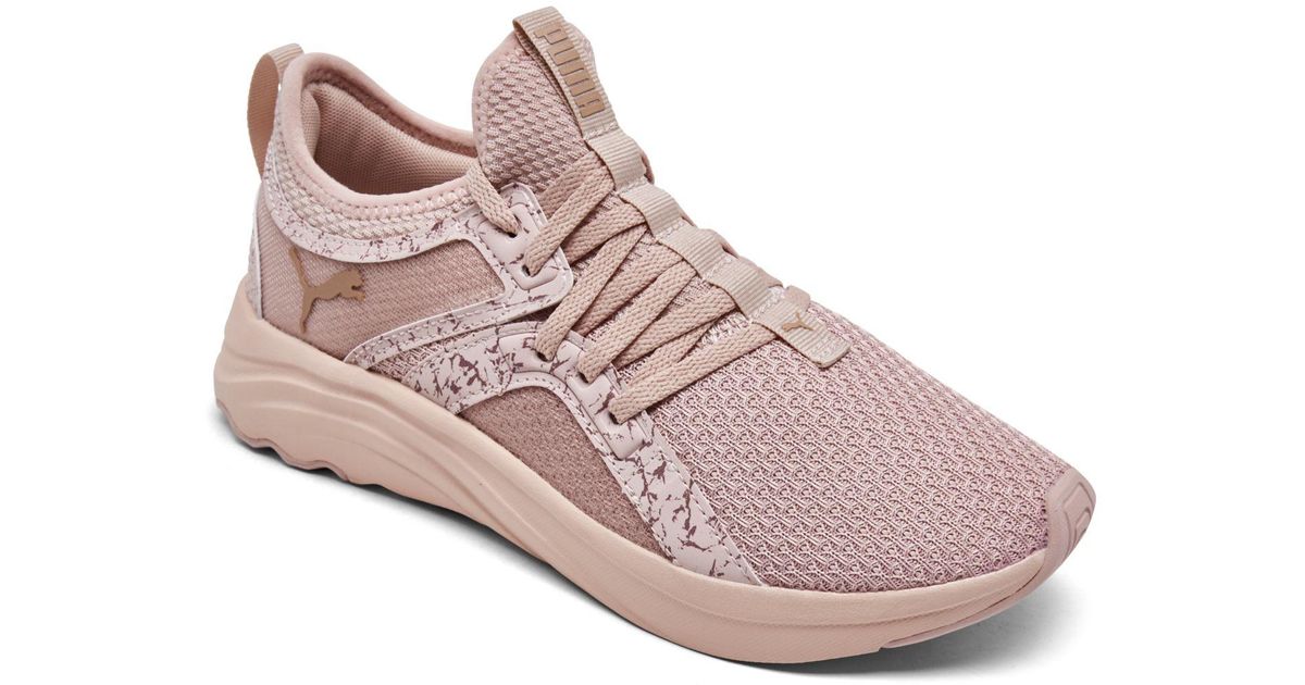 PUMA Softride Sophia Marble Casual Sneakers From Finish Line in Pink | Lyst