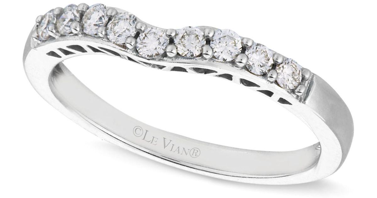 Le Vian White Diamond Diamond Wedding Band 14 Ct Tw In 14k White Gold 