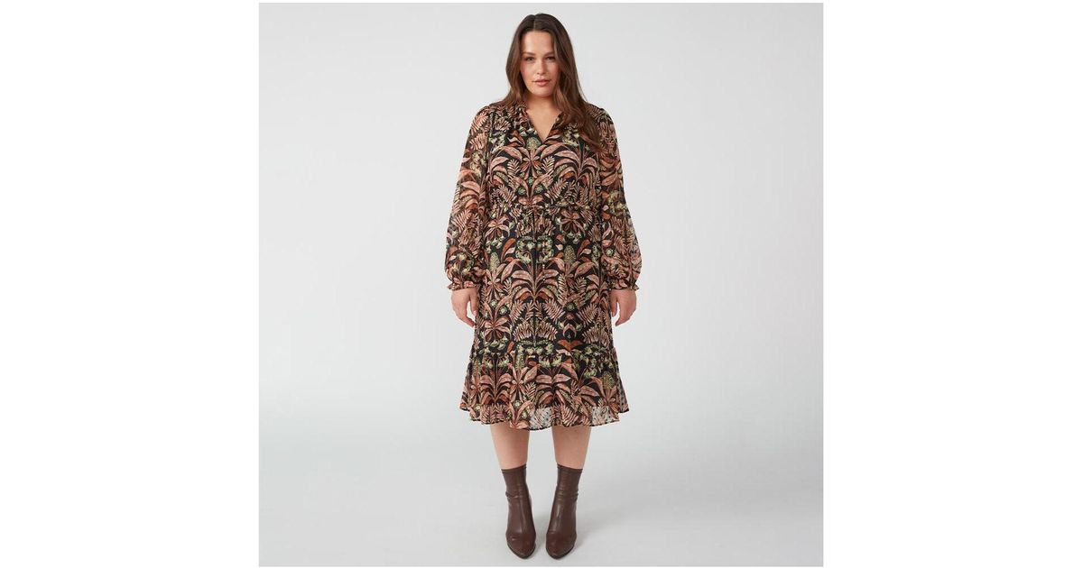 Thilde Dress Flowers Beige