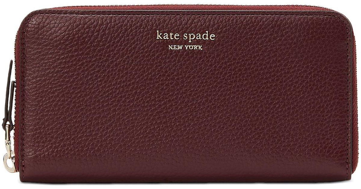 Kate Spade Veronica Pebbled Leather Zip Around Continental Wallet in