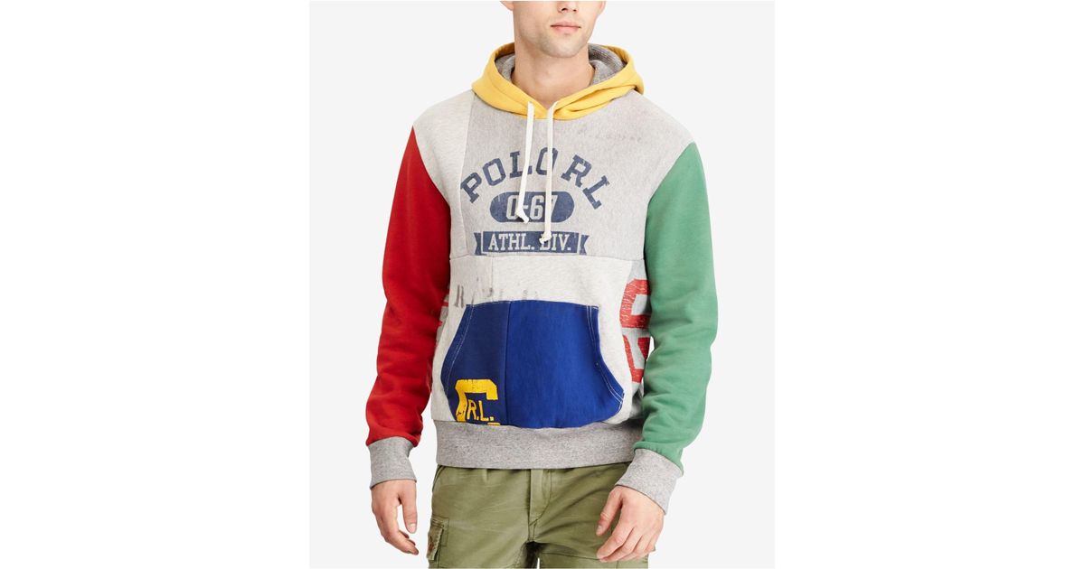 Polo Ralph Lauren Men's Patchwork Hoodie for Men | Lyst