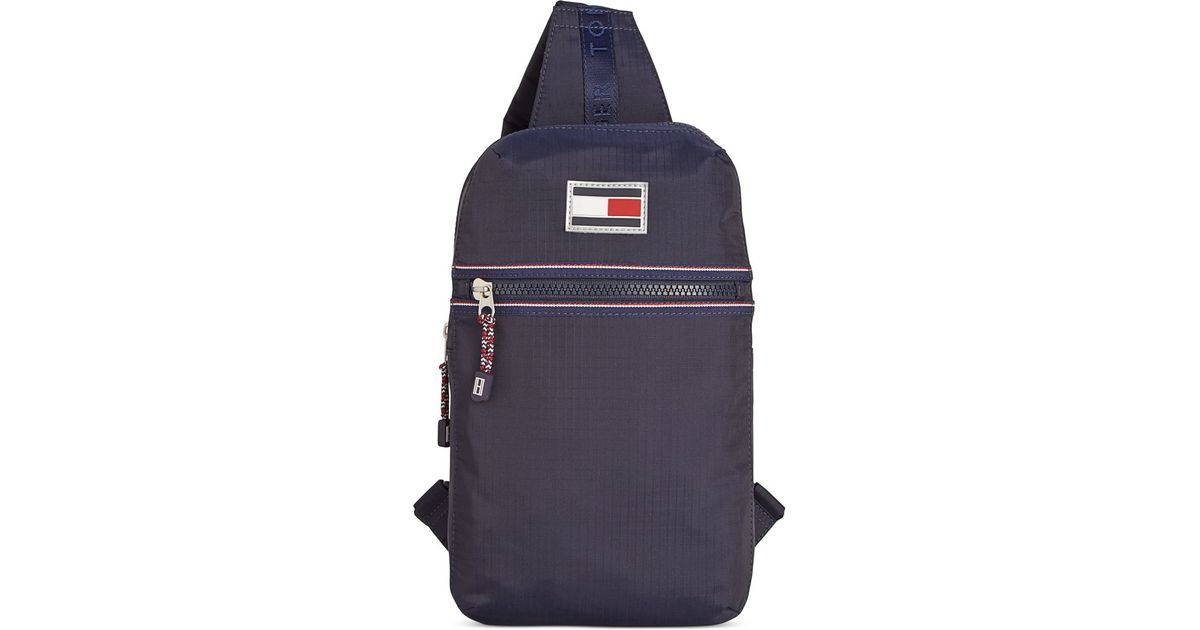 Lyst Tommy Hilfiger Ripstop Nylon Sling Bag in Blue for Men