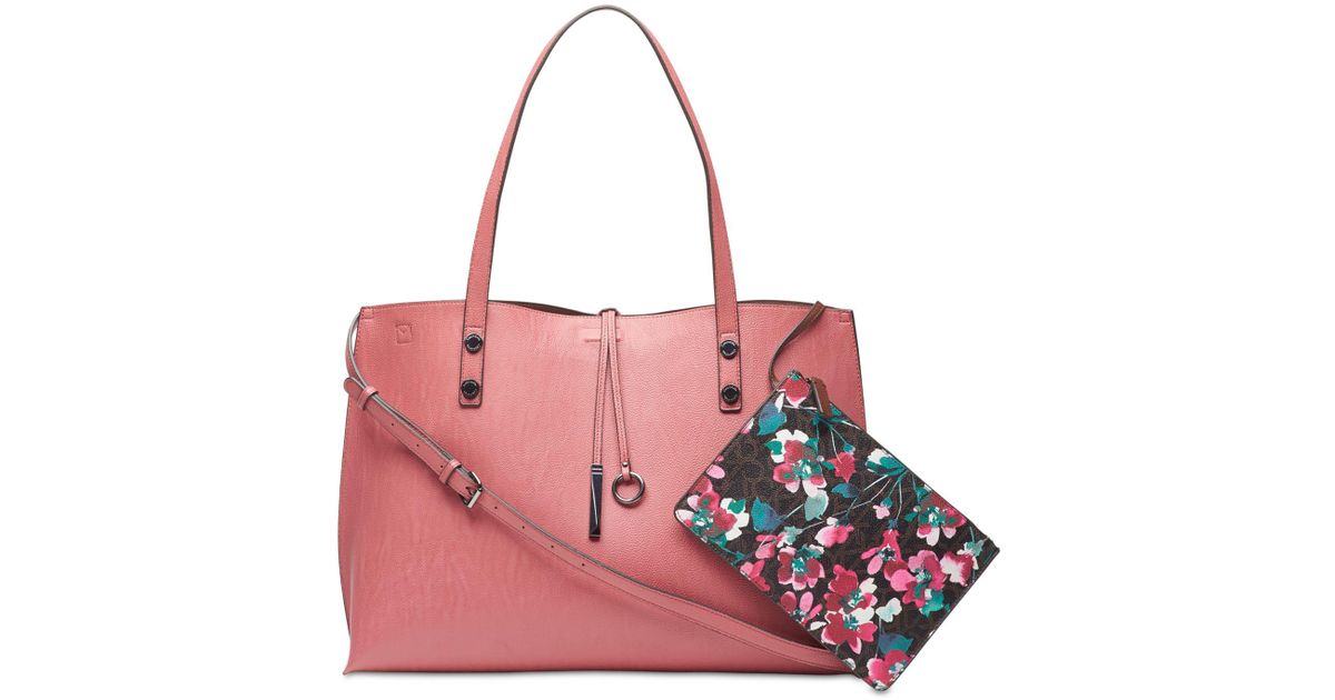 calvin klein reversible tote with pouch