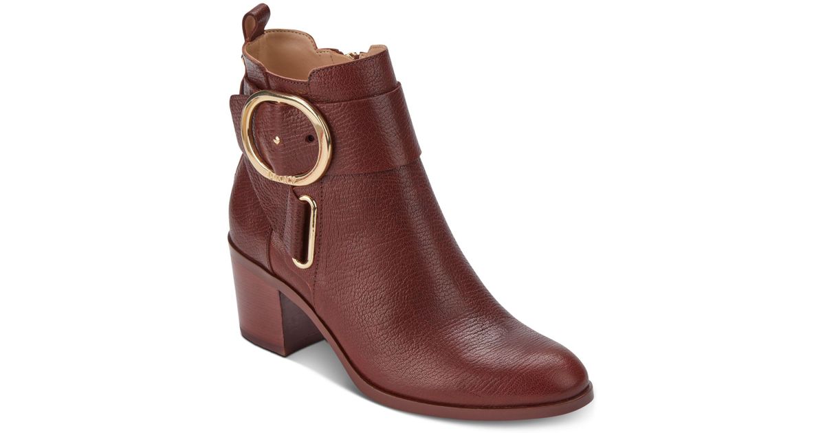 dkny telo buckle booties