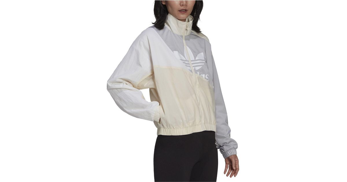 adidas Adicolor Split Trefoil Track Jacket - Beige | adidas Thailand