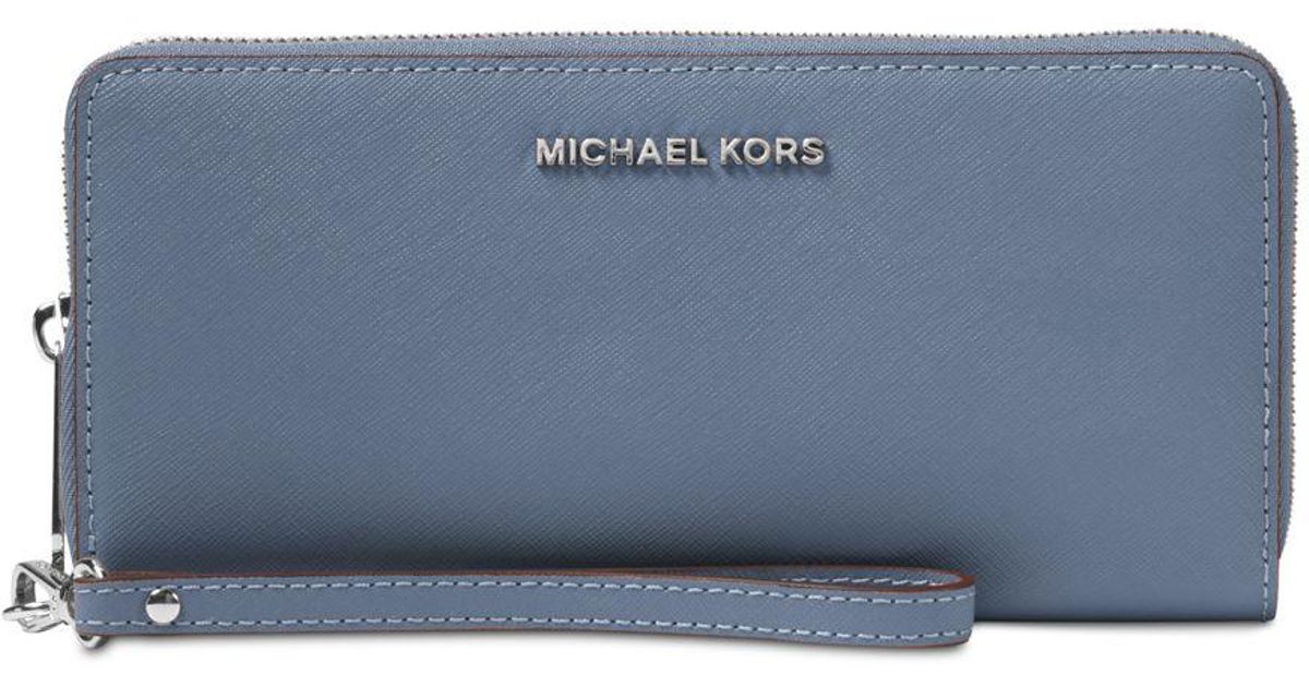 michael kors denim blue wallet