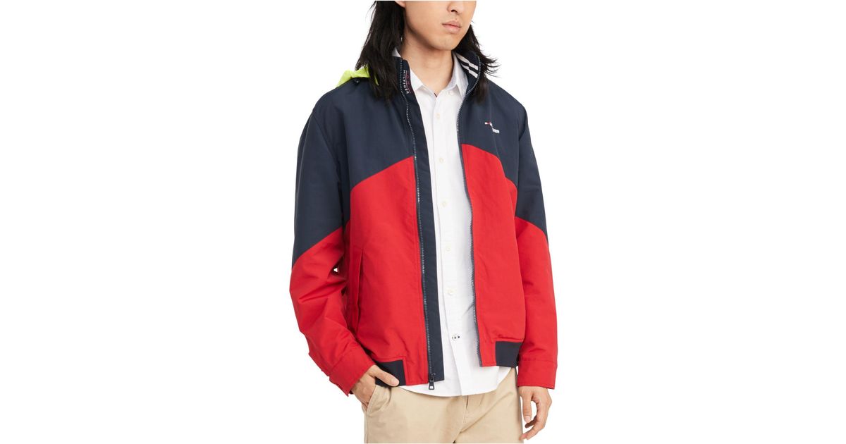 red tommy hilfiger yacht jacket