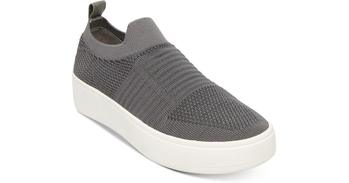 steve madden gray slip ons