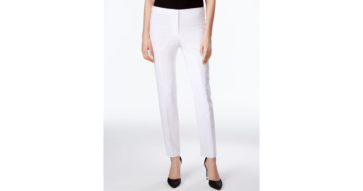 Calvin Klein Highline Straight-leg Pants in White | Lyst