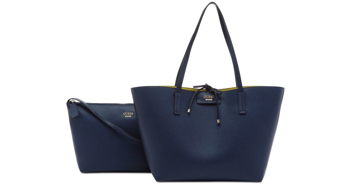 Lyst Guess Bobbi Bag In Reversible Tote Black