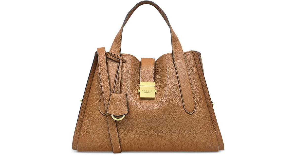 Radley Sloane Street Medium Leather Grab Bag in Brown Lyst