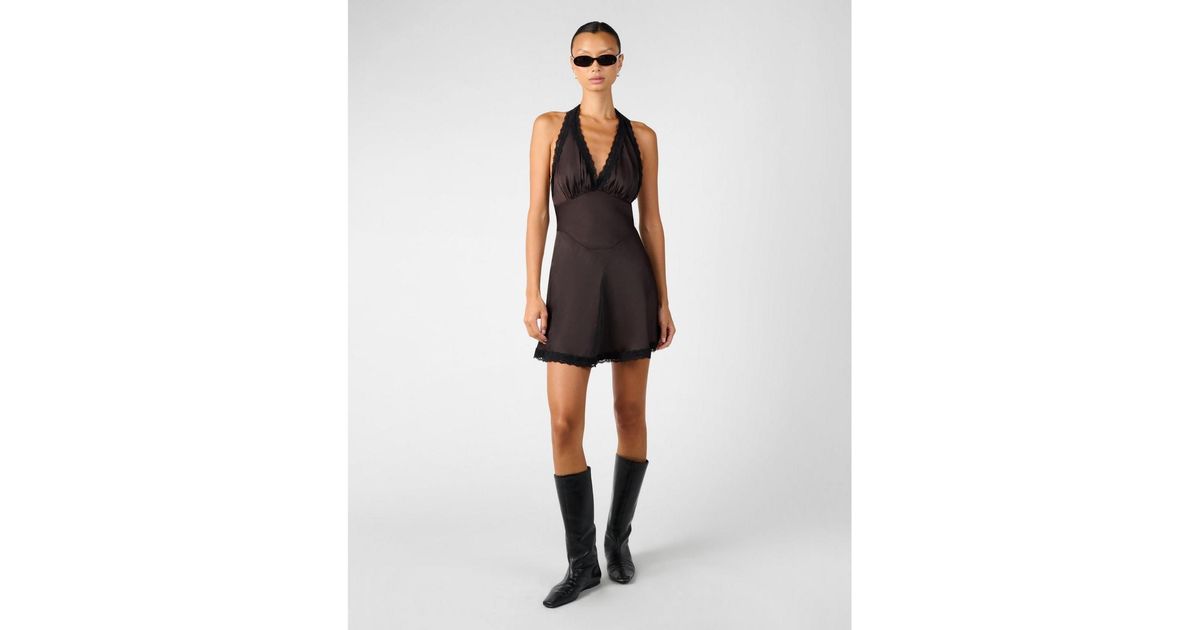 chinese dress ladies V-Neck Lace Up Mini by We Wore What