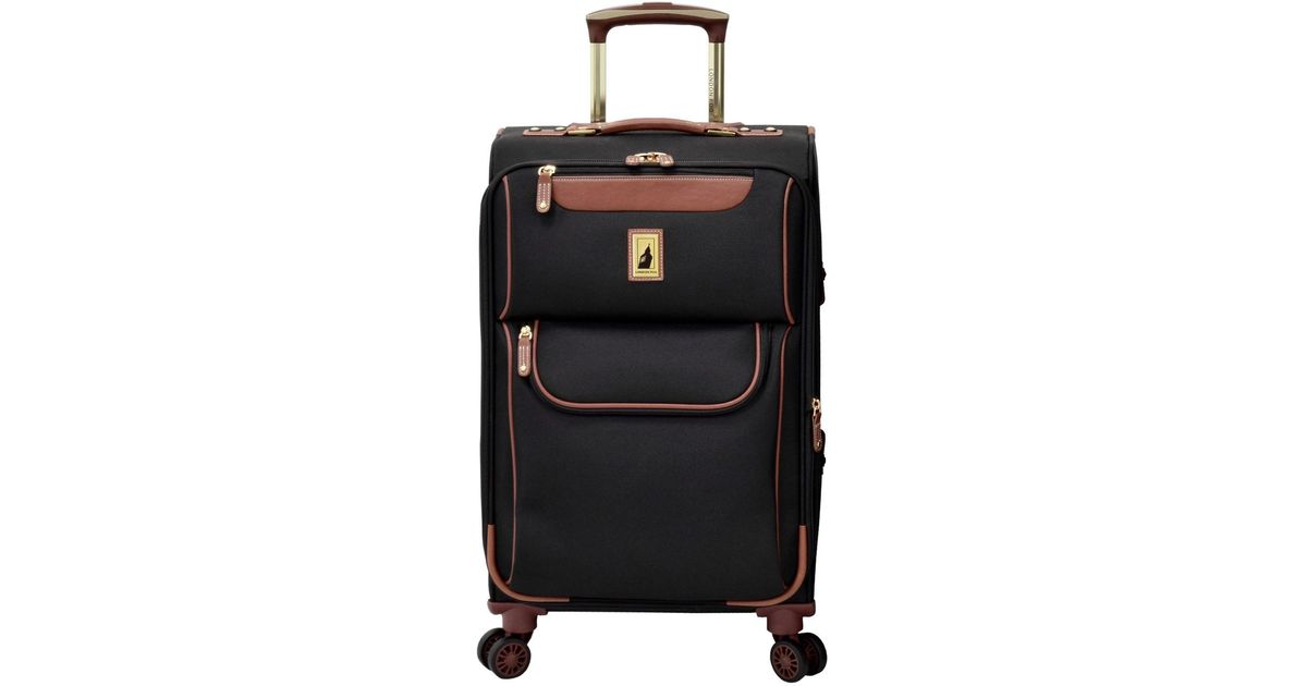 London Fog Synthetic Westminster 20" Expandable Carryon Spinner in
