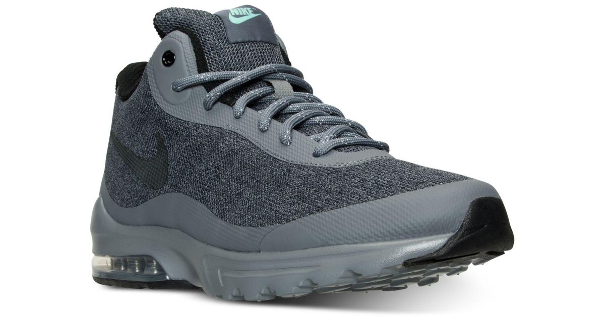 men's nike air max invigor mid high top athletic sneakers