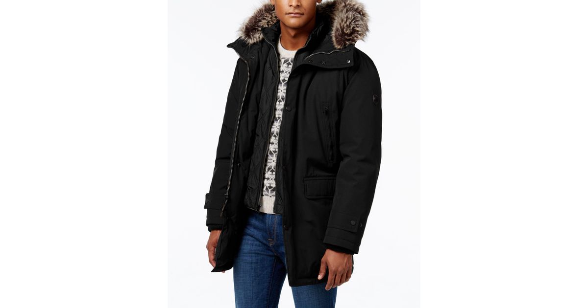 michael kors men's hooded bib snorkel parka