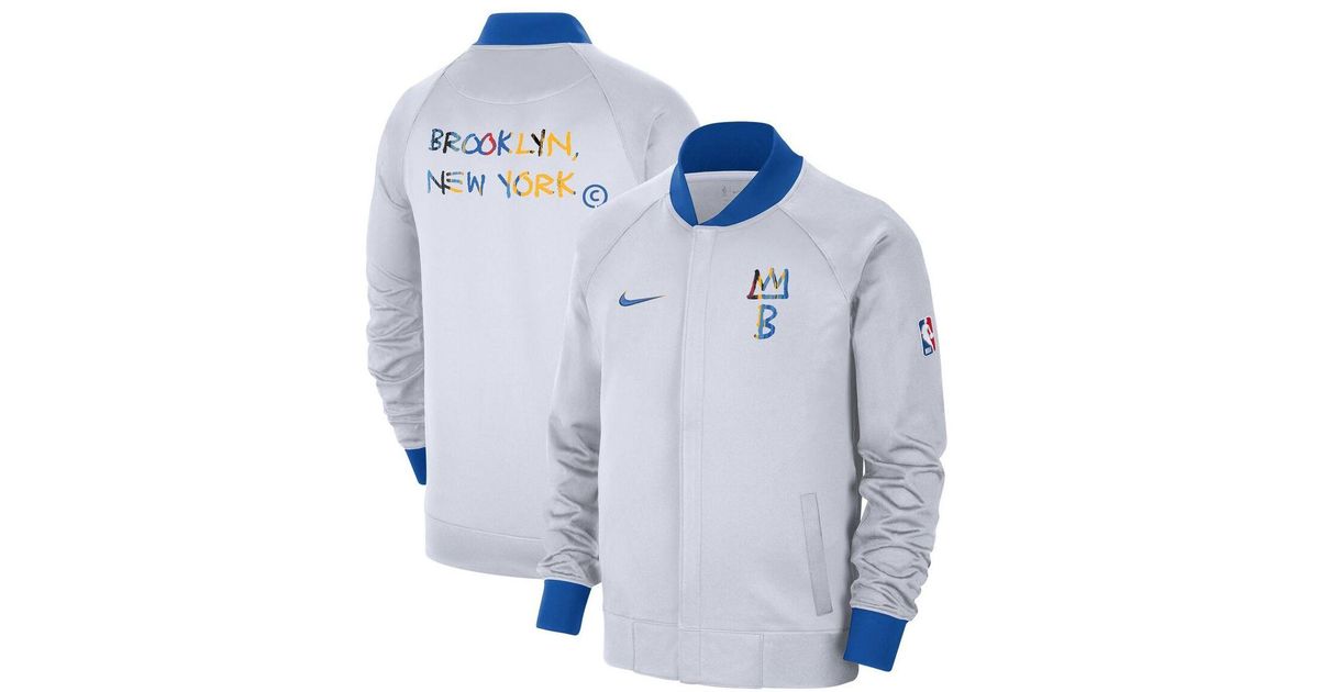 Nike White, Royal Brooklyn Nets 2022/23 City Edition Showtime
