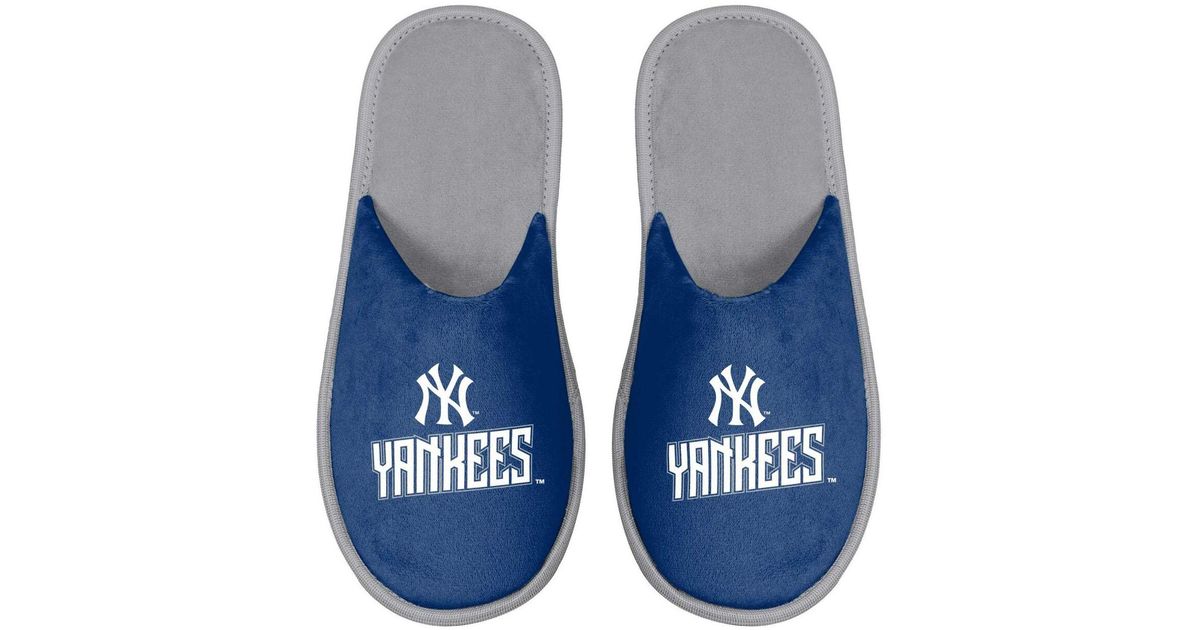 FOCO Synthetic New York Yankees Scuff Slide Slippers in Navy (Blue) for