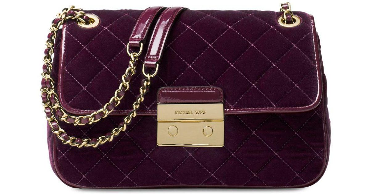 michael kors velvet bag