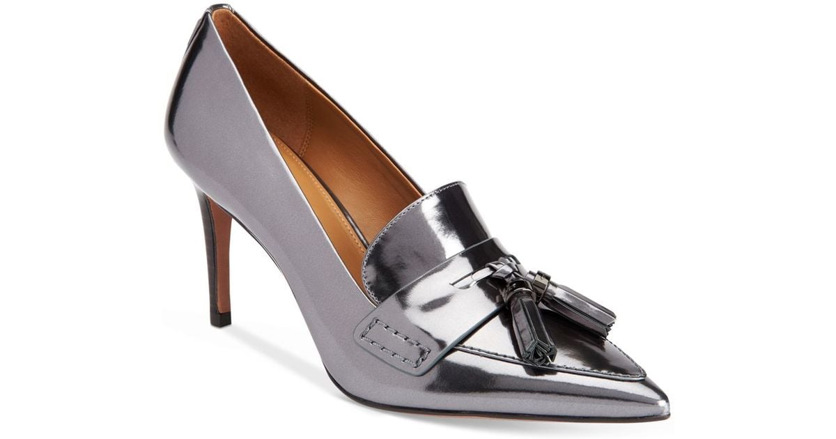 marks and spencer silver pumps