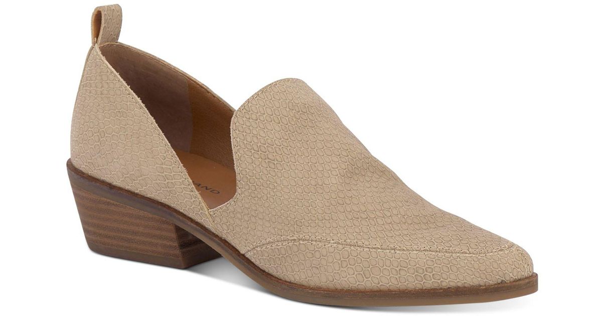 Lucky Brand Leather Mahzan Chopout Flats in Brown Lyst