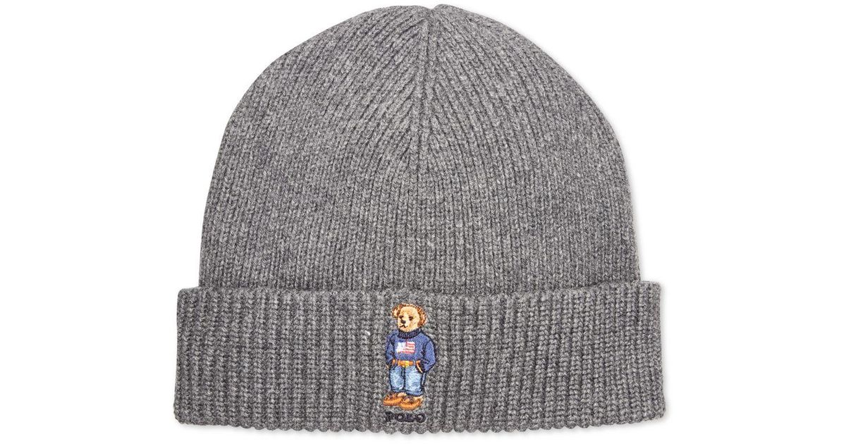 polo bear cuffed hat