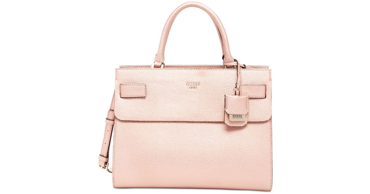 guess rose gold handbag