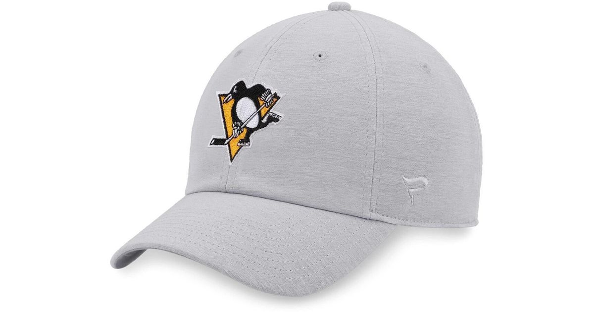 New York Rangers Fanatics Branded Logo Adjustable Hat - Heather Gray