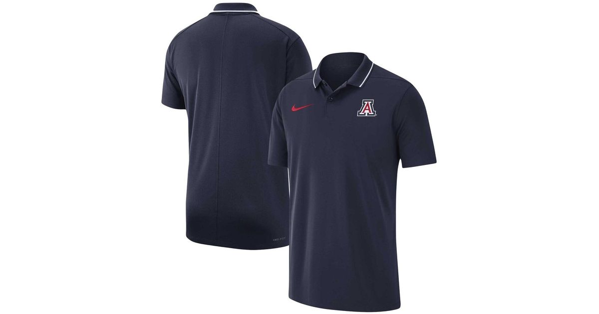 Nike Arizona Wildcats 2023 Lyst | in Shirt Coaches for Blue Polo Performance Men