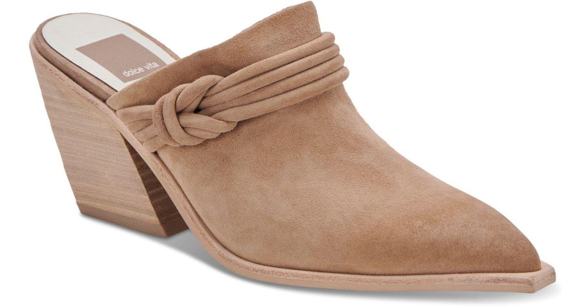 dolce vita leather mules