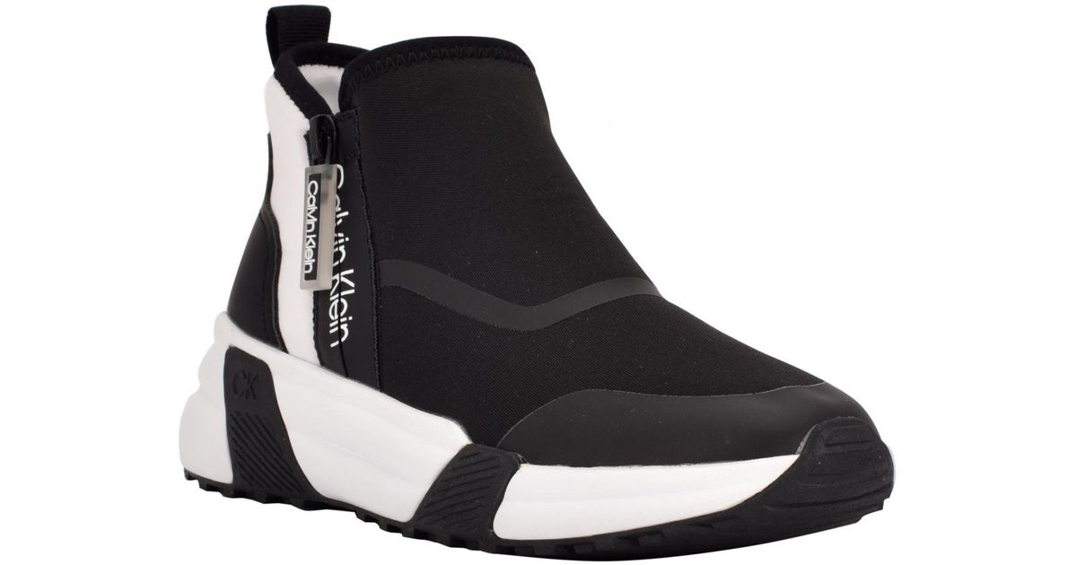 Calvin Klein Paskhal Slip-on Sneakers in Black | Lyst